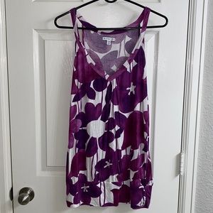 Purple flower tank top